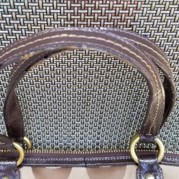 PRICE DROP Brown Coach logo canvas bag - Picture 3 of 7